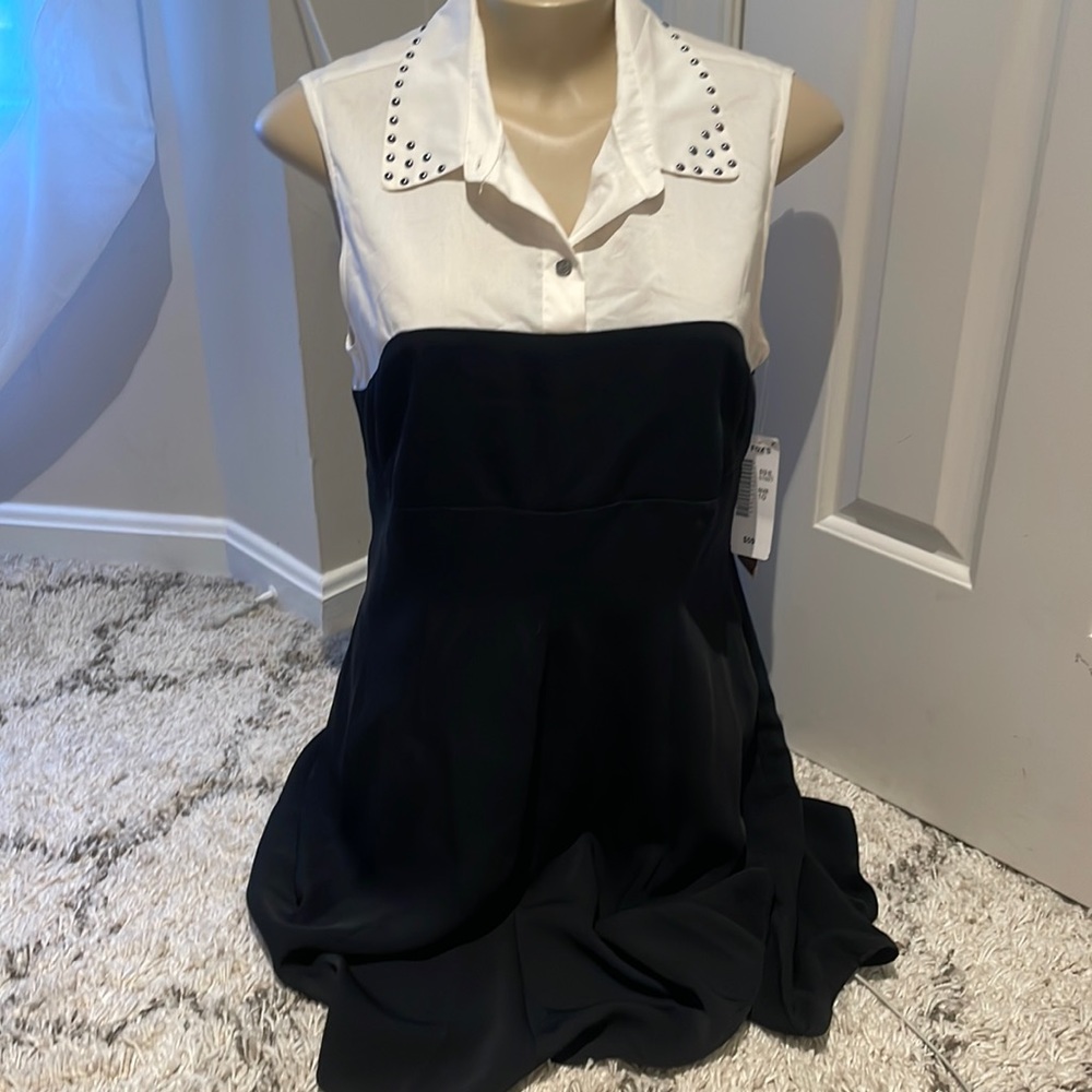 RACHEL ROY Grommet STUDDED SHIRT DRESS  NWT SZ 6 8